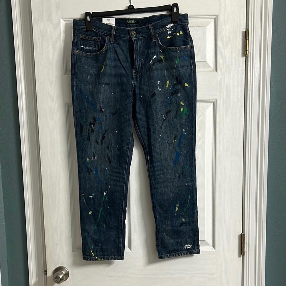 Ralph Lauren Paint Splatter Jeans